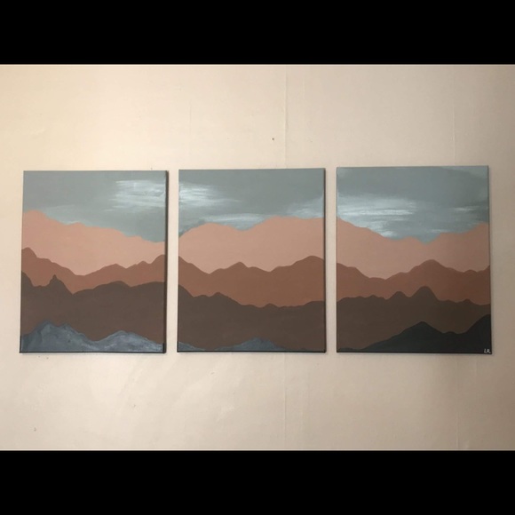 Other - Triptych acrylic painting (3) 16”x20” canvases